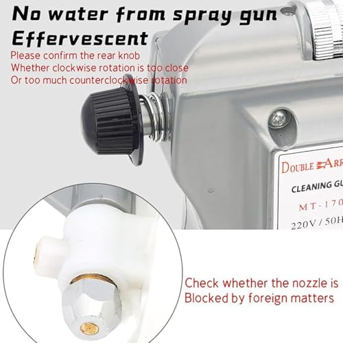Pistolet de pulvérisation de nettoyage textile à pression réglable
