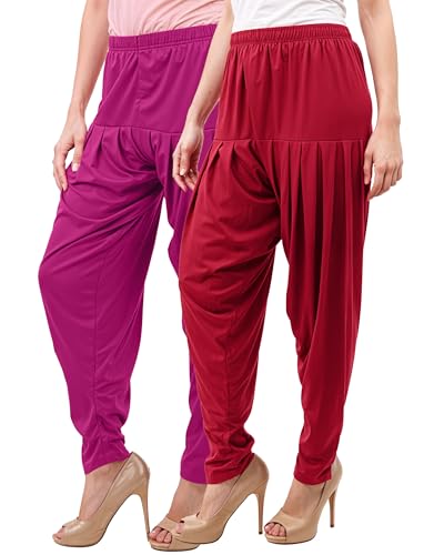 Image of Buy That Trendz Patiala Salwar for Women Relaxed Fit Viscose Patiyala Salwar Harem Bottom Pants
