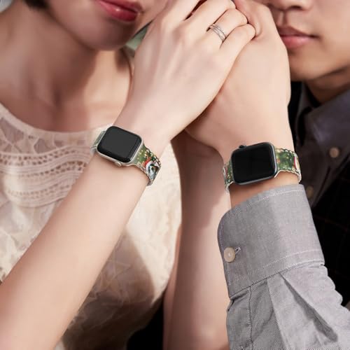 Image of Compatible with Apple Watch Band 41mm 40mm 38mm 49mm 45mm 44mm 42mm Women Girl, Christmas Hollow Soft Silicone Sports Strap For iWatch Ultra SE Series 10 9 8 7 6 5 4 3 2, Dog-42