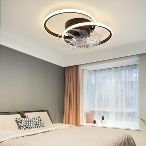 Ventilateur plafond LED noir 36W dimmable Homefire avec télécommande - 2