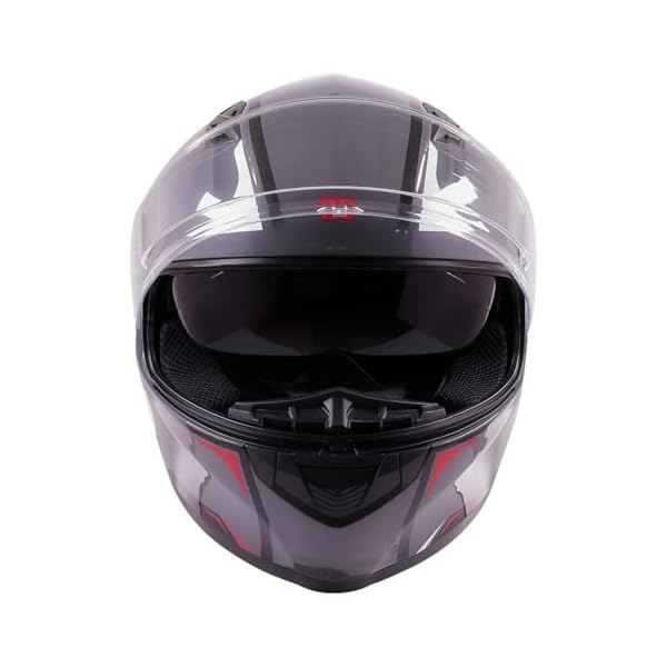 Royal Enfield LIGHTWING Full FACE REWING I ABS GI Grey XL620 | Fit: Regular | Certification: ISI | Material : ABS | Type: Full face EPS Liner for Better Shock Absorption | Gender: Men's