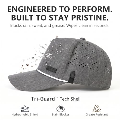Image of TOP-EX Performance Baseball Hat for Men Water Resistant Golf Cap Running Cooling Snapback Laser Perforated