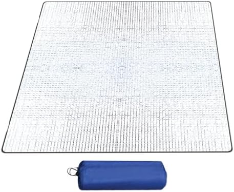 Birtern Alfombrilla de aluminio para camping, 200 x 200 cm, alfom...