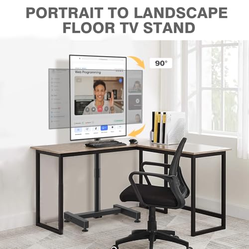 Tvon TV STAND MOUNT Floor Stand For 13-50 Inch Lcd Led Flat/Curved Panel Screen Tvs Up To 44 Lbs thumb #1