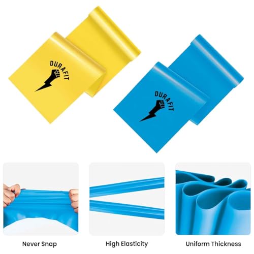 Image of Durafit Resistance Bands | Home Workout | Unisex | Toning | Exercise & Stretching | Mini Loop Bands | Pack of Multi-Color Bands (Resistance Band-B3-Pack of 5)