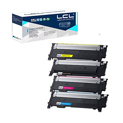 LCL Compatible Toner Cartridge Replacement for Samsung CLT-404S CLT-K404S CLT-C404S CLT-M404S CLT-Y404S SL-C430 SL-C430W SL-C480 SL-C480W SL-C480FN (4-Pack Black Cyan Yellow Magenta)