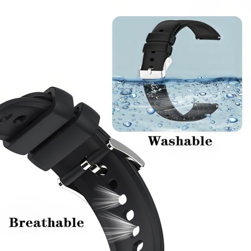 Harikiri Bands Compatible with Fitpolo smart watch IDW13/IDW16/IDW19,22mm Silicone Strap for Woneligo W13,Veryfit IDW19,TOOBUR IDW26/IDW20/IDW16,FITVII HM57/HM78/H56,RUIMEN D1/H1 for Smartwatch2