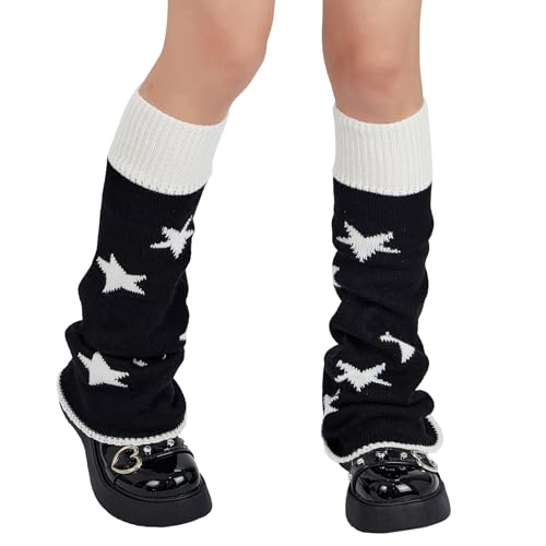 Image of Komorebi Leg Warmers Y2K Kawaii Leg Warmers for Girl Women Cute Knitted Socks Y2K Harajuku Goth Accessories