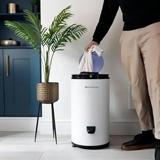 Melchioni Family Asciugatrice TORNADO Asciugatrice a Centrifuga Inox, Asciugabiancheria Portatile Salvaspazio, Asciugapanni Silenziosa, Capacità 6 Kg, 3200 Giri/Min
