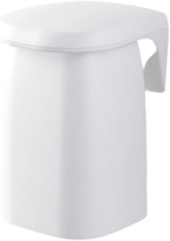 Bathroom Magnetic Mouthwash Cup Wall Mounted Plastic Drain Rack Toothbrush Brushing Cup Household Supplies White