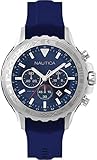 Otras Características: Nautica Reloj Analógico para Hombre de Cuarzo con Correa en Silicona NAD18534G