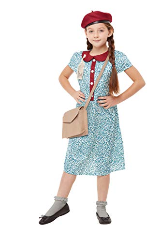 My Illusions Girls Evacuee Costume Large Blue