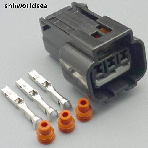 Yierxjwshx 4/10/50/100sets 3 Pin Way 1.5MM Car Waterproof Electrical Connector Plug Auto Wire Connector - (Color Name: 10sets)