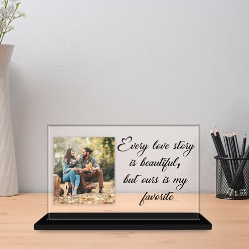 Shaivya CouplePhoto Plaque with Customised Image and Quote or Mes...