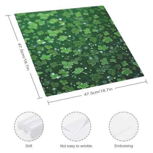 Servilletas de Tela Cuadradas Floral 18.7x18.7 Pulg 4 pcs miniatura 2