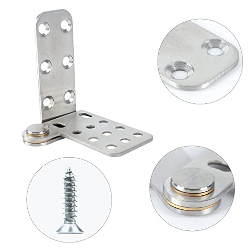 Tambee Door Pivot Hinges 180 Degree Heavy Duty Hinges For Wood Doors Shaft 304 Stainless Steel Top And Bottom Set Pivot Hinge System （1 Pair） #TOP2