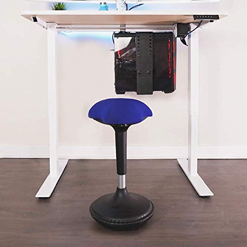 Image of AnthroDesk Wobble Chair Ergonomic Active Sitting Stool, Perfect for Standing Desks and Core Strengthening (Blue)