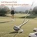 Ihomepark Golf Magnetic Alignment Rods, Club Face Golf Training Tool, 16” Golf Alignment Magnet Swing Trainer Aid 2 Pack
