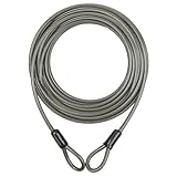 10ft Heavy-Duty Braided Steel Safety Cable – 5mm Vinyl Coated Security Wire for Bikes, Grills & Equipment