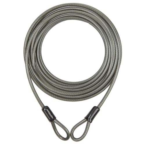 10ft Heavy-Duty Braided Steel Safety Cable – 5mm Vinyl Coated Security Wire for Bikes, Grills & Equipment