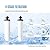 SINCHO 2.25G Gravity Water Filter with Level Window – 3-Stage Stainless Steel System, 2 Washable Ceramic Filters, No Electricity Needed