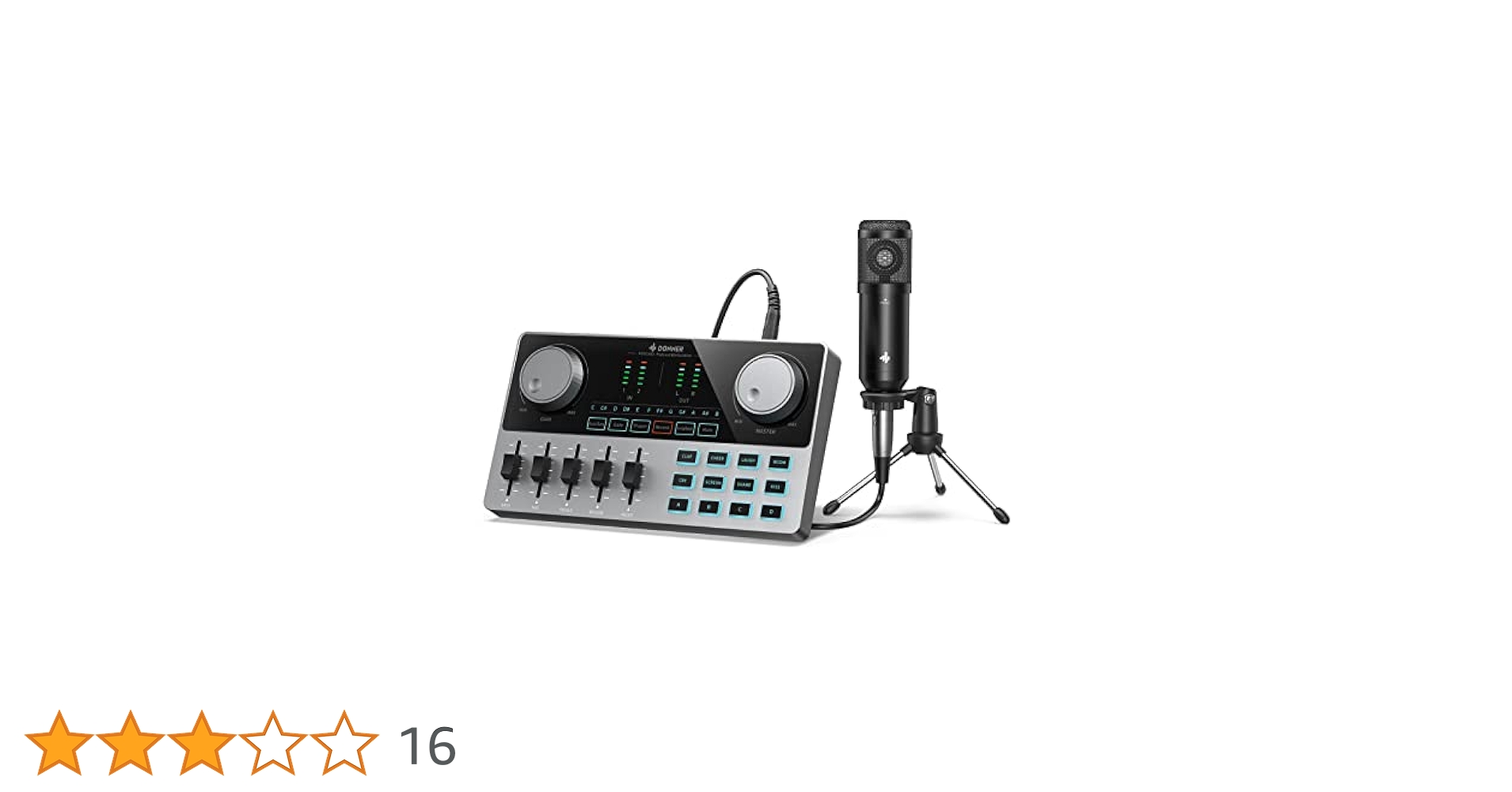donner オーディオミキサーセット Amazon | Donner オーディオミキサー 二つ6.35mmTRSマイク/楽器