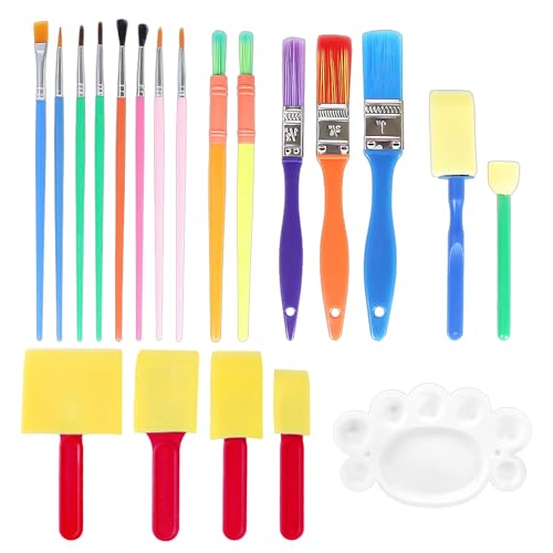 20-teiliges Set von Kinder-Malutensilien, Kinderpinsel, Kunstpinsel,...