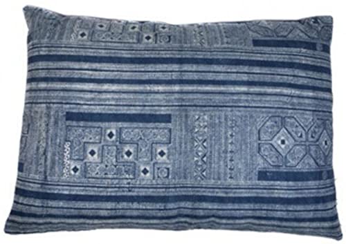 Cama Lex & Max Rectangle Vintage Etnic 100X70 Darkblue contra el suelo frío