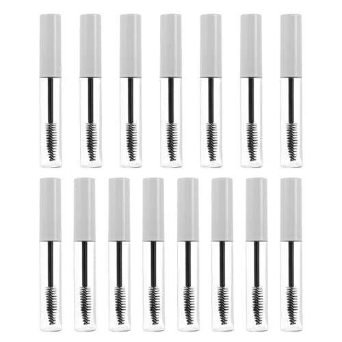 LOLIPPYY 15 Unidades De Tubo De Máscara De Pestañas Tubo De Máscara De Pestañas Rellenable De Suero Para Cejas Vacío Contenedor Vacío De Ricino Para
