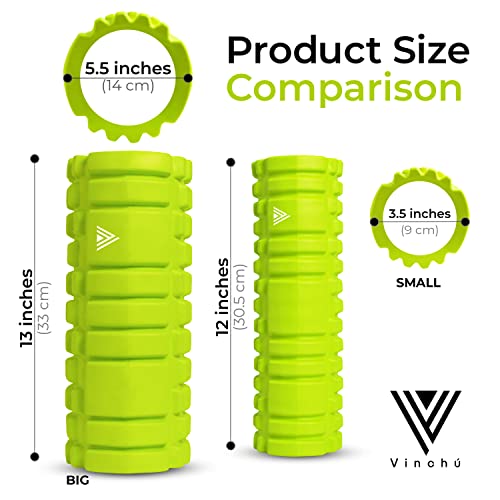 The-Vinchu-Foam-Roller-Deep-Tissue-Massage-Muscle-Roller-and-Stretching-Equipment-for-Sustainable-Strength-and-Myofascial-Trigger-Point-Release-Spring-Green-L