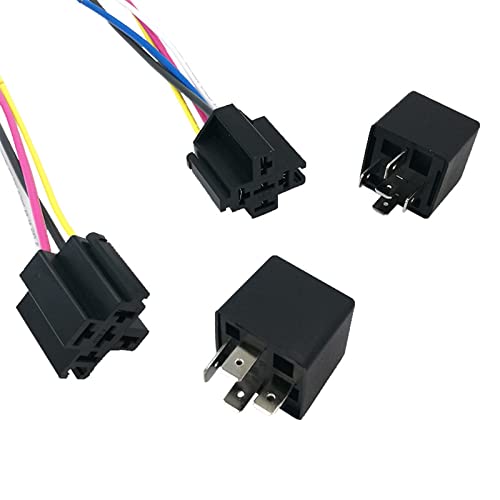 Relé de coche de 4 pines con enchufe integrado para un control de automoción estable 3