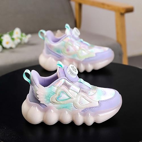 Children's Rotating Buckle Running Shoes Rubber Sole Anti Slip Sports Shoes Lightweight Breathable Outdoor Park Amusement Park Walking Shoes Jogging Shoes Skateboarding Shoes Flat Shoes3