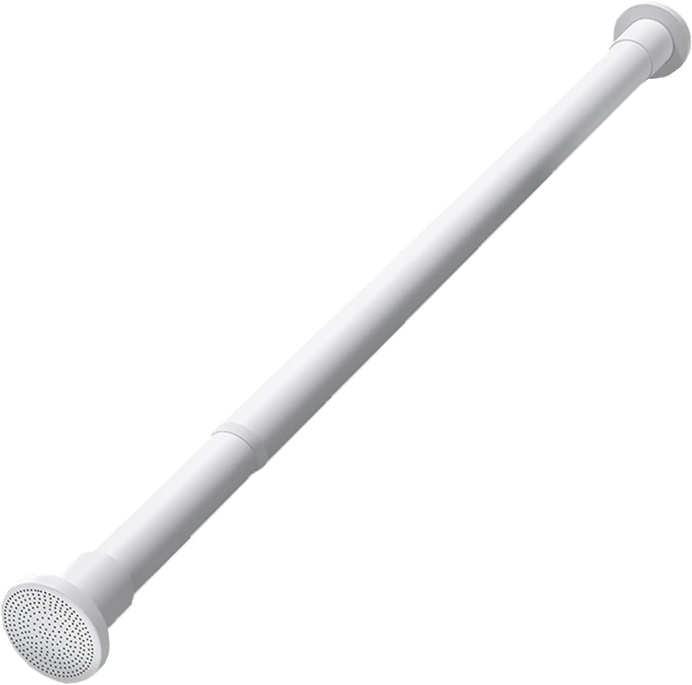 Closet Rod Adjustable Black White Closet Rod, Closet Bar for Hanging Clothes Heavy Duty, Closet Extender Rod with End Supports, for Bathroom Cabinets(Black,145-255cm(57 1/8-100 3/8"))