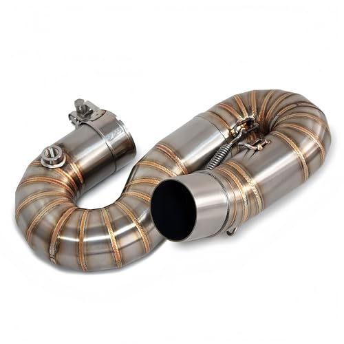 Échappement moto CBR1000RR tube de liaison central inox 51mm de haute précision