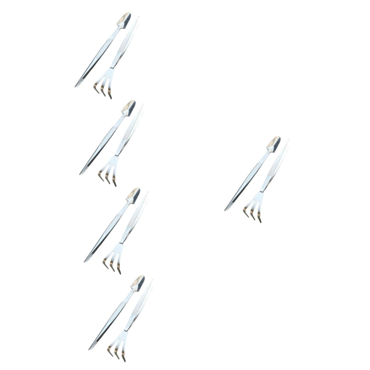HEMOTON 5 Ensembles Outils de Jardinage Acier Inoxydable Ensemble de et Râteau pour Outils de Précision pour Plantes Résistants Durables
