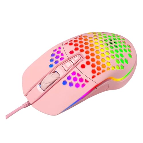 Souris de jeu filaire 2500 DPI à design creux pour des clics ultra-rapides