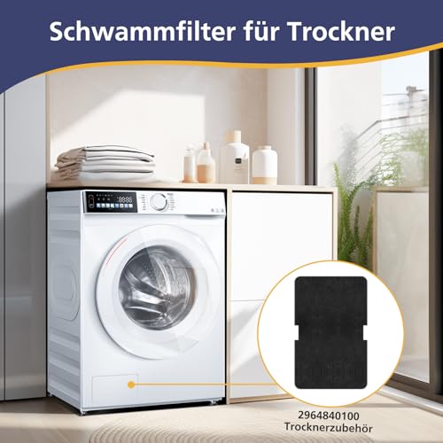 10x Trockner Filter für Beko Grundig Blomberg ElektraBregenz Wäschetrockner/Verdampfer | 242 x 155 x 12mm | Ersatzverdampfer Filterschwamm 2964840100