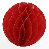 No resistente al agua Creativery Juego de 10 bolas de panal de abeja de 10 cm (rojo 250) // Bolas de papel para colgar farolillos decorativos, bolas de decoración para fiestas, bodas y habitaciones.