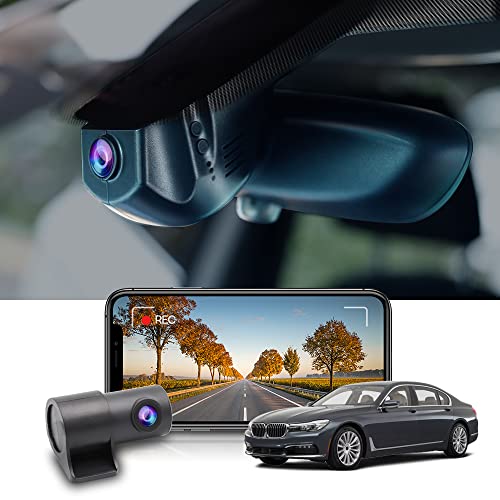 Fitcamx Front 4K+Rear 1080p Dash Cam Adapts for BMW F