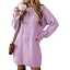 Light Purple Cable Sweater Dress
