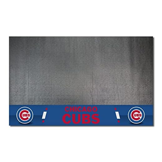 FANMATS MLB Chicago Cubs Vinyl Grill Mat
