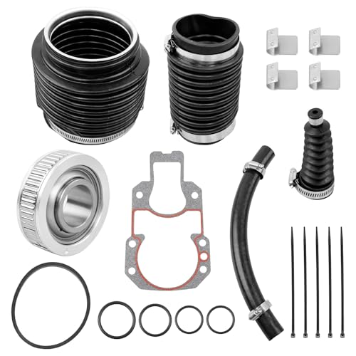 Transom Seal Bearing Bellows Repair Kit - Compatible with MerCruiser Alpha One Gen 2 (1991 and Up) Stern- Includes Gimbal Bearing & Exhaust Bellow- Part Number 30-803099T1