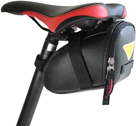 Bike Saddle Bag Bicycle Bag - Straps on Bike Bag under Seat Pouch Pack Bicycle Accessories Bag,Bicycle Tool Storage Bags for Cycling,Water Proof Bicycle Seat Bag Cycling Wedge Pack for Riding Bikes