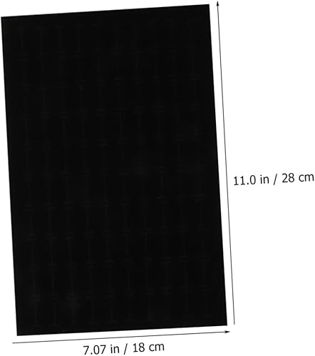 Miniatura 3 de EXCEART 15 piezas con collar para soportes bandejas anillo bandeja negra anillos de joyería de espuma ranuras inserción almohadillas almohadillas