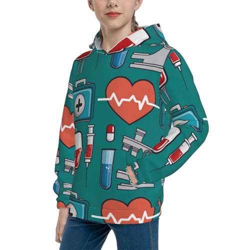 Medical Elements Kid Hoodies Boys Sweatshirts Girls Pullover with Pocket2