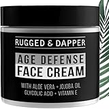 RUGGED & DAPPER - Mens Face Cream with Hyaluronic Acid - Ultra-Hydrating Mens Anti Aging Face Cream- 24 Hour Protection - 4 Month Supply - USA Made