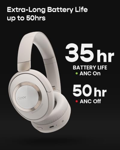 Cleer Audio Alpha Active Noise Canceling Headphones, Stone - image 5