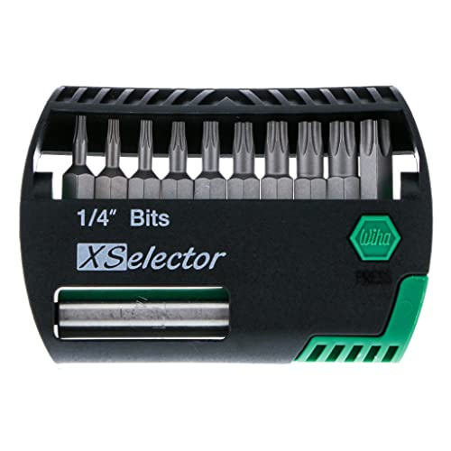 Wiha 79445 X-Selector Bit Set with Torx Bits and Quick Release Holder