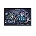 Produktbild Hollow Knight Map Poster Poster Dekorative Malerei Leinwand Wandkunst Wohnzimmer Poster Schlafzimmer Malerei 24x36inch(60x90cm)