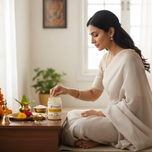 Image of White Chandan- 100 Gram | Tika Powder | Chandan Powder for Religious Pooja and Tilak | Natural and Pure Gopi Sandalwood for Mandir, Aarti, Temple Rituals and Hawan